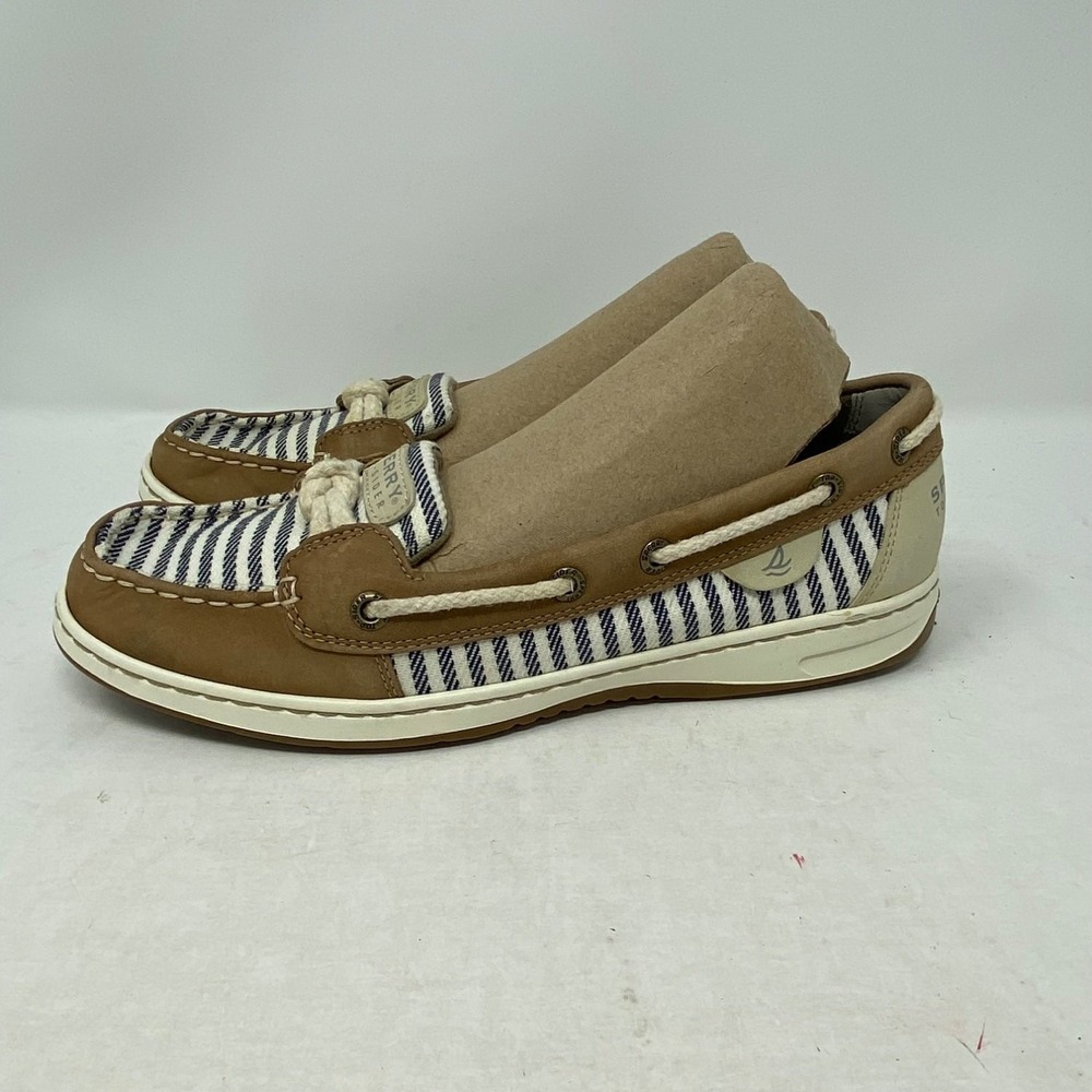 Sperry Top-Sider STS91406 Boat Shoes Multicolor Striped Leather Womens 8.5 M